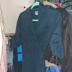 Converse one star mid sleeve wrap dress w/ v neck